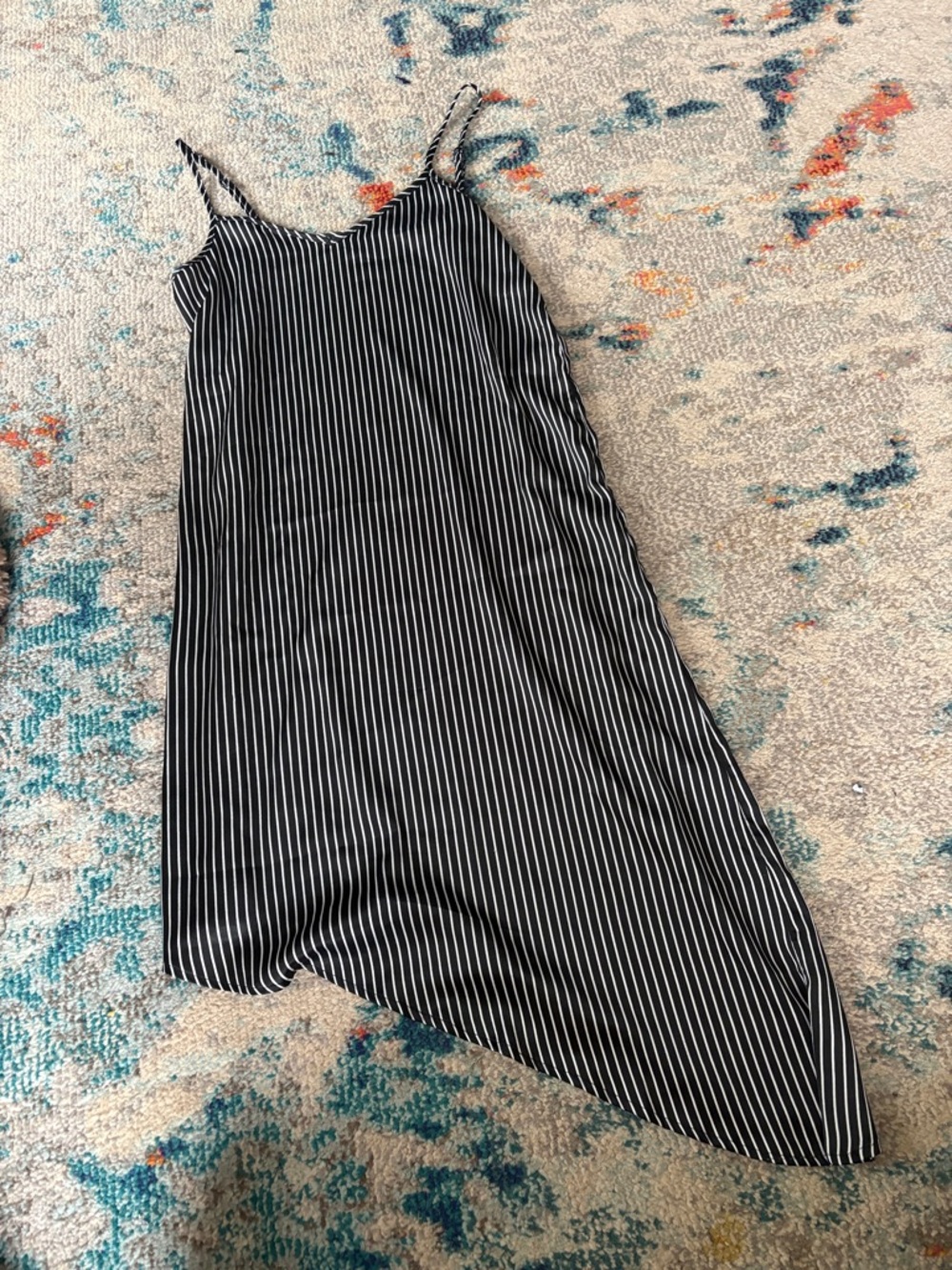 Noisy May Black and White Striped Slip Top
